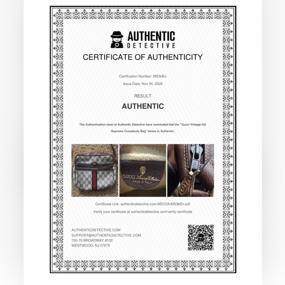 ⛔️SOLD⛔️Gucci Accessory Collection Camera Bag GG Supreme Monogram W/COA - Picture 4 of 17